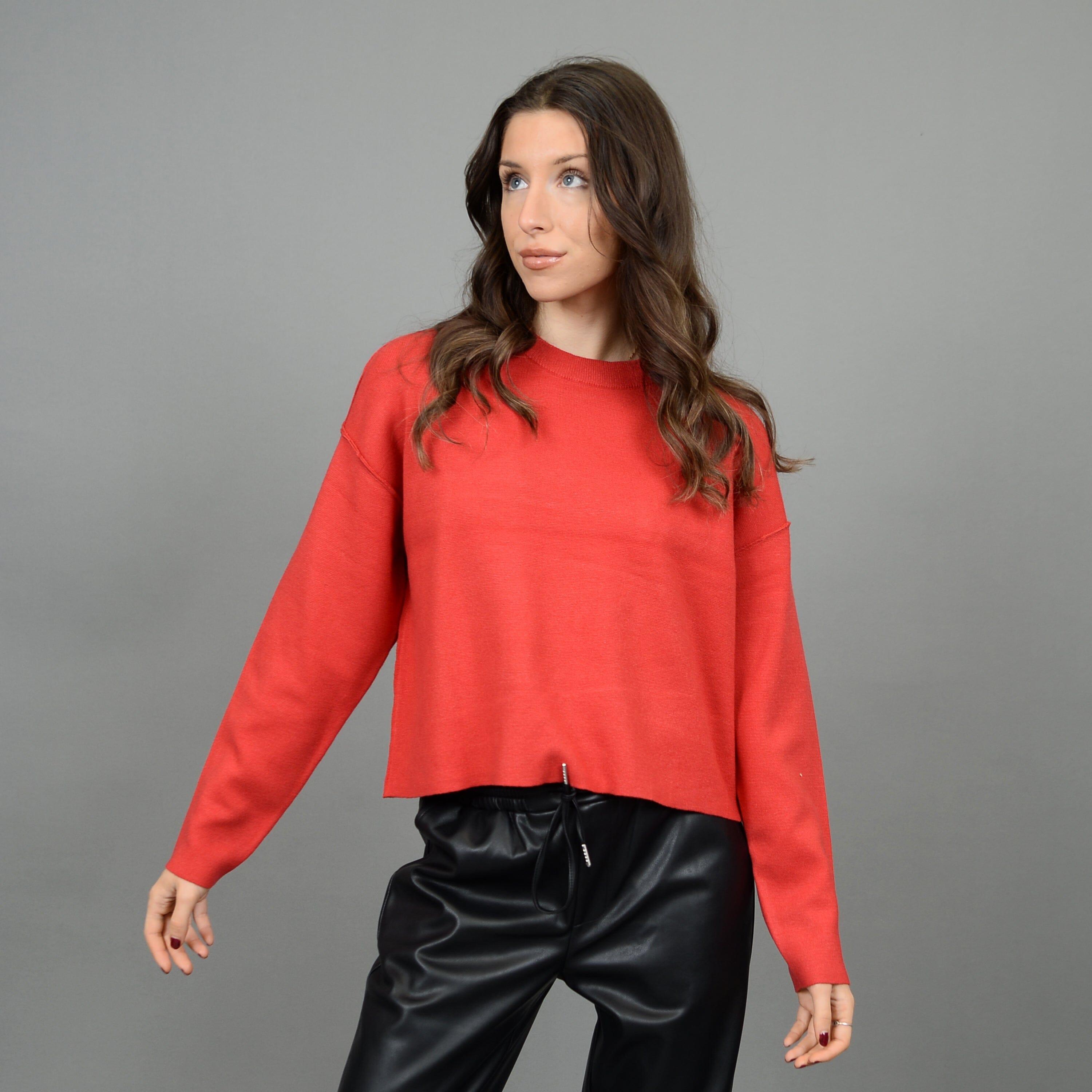 CHERRY CREW NECK SWEATER Sweater RD STYLE 