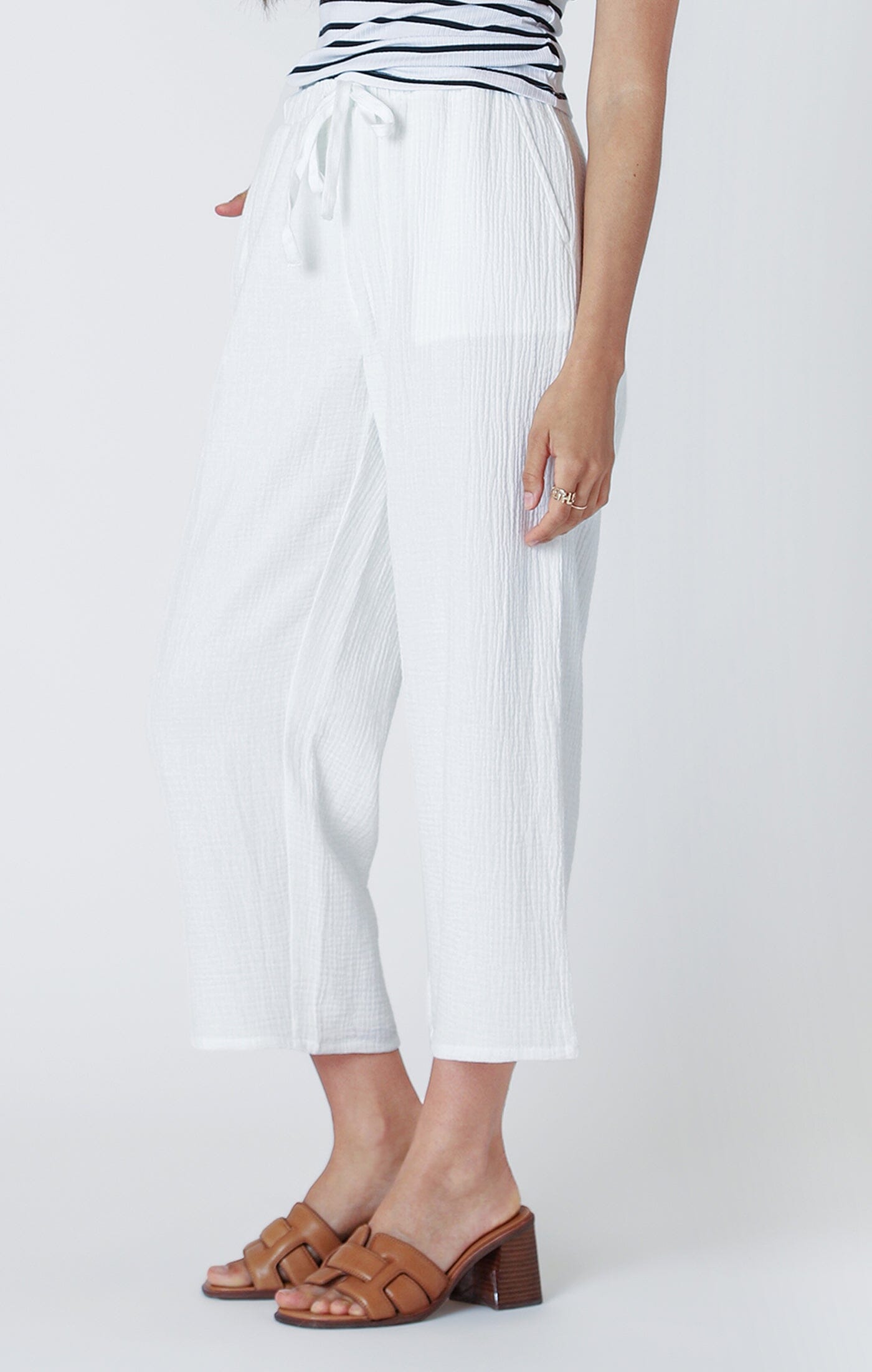 WHITE GAUZE PANT PANT Dex 