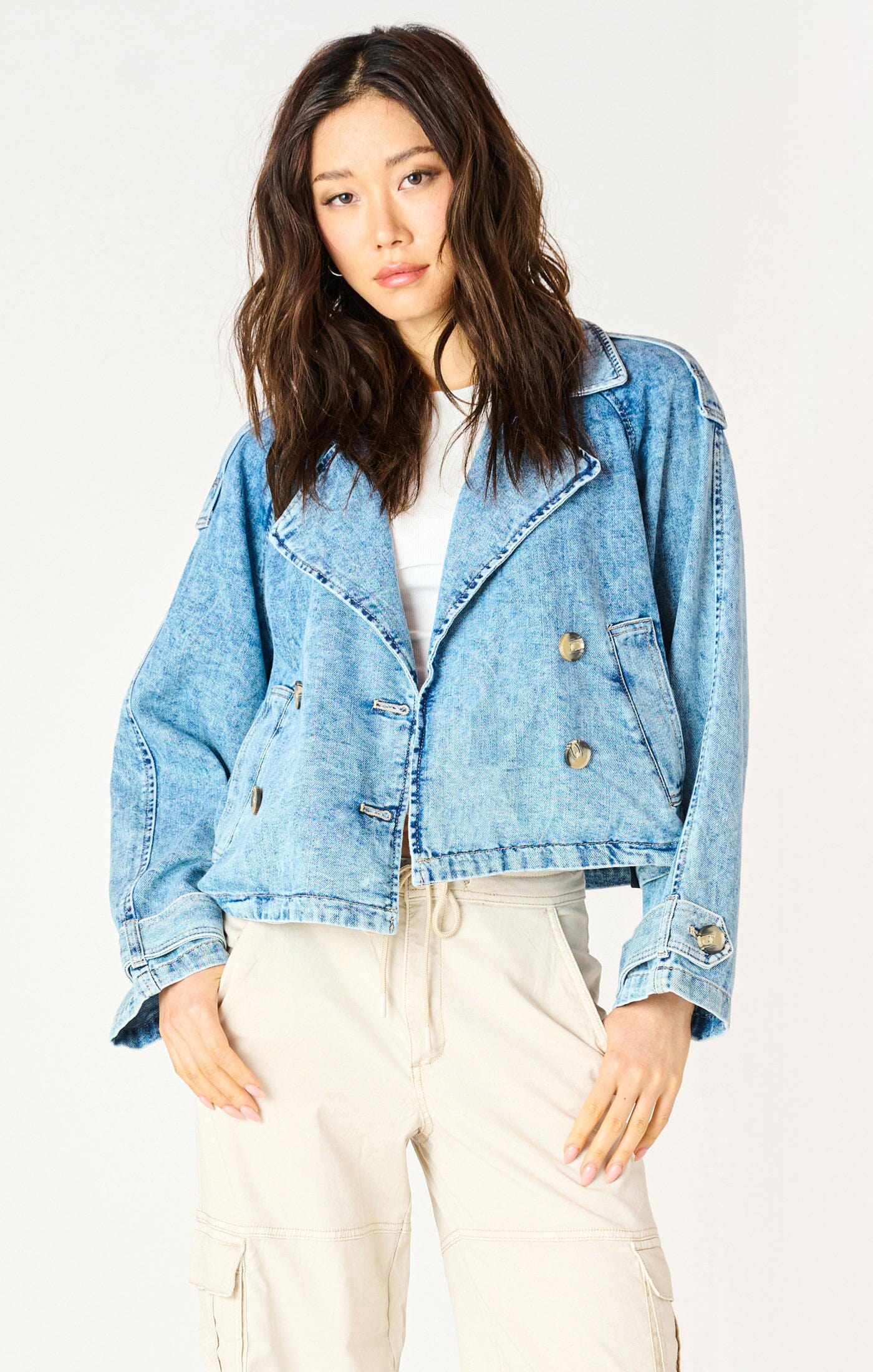 LIGHT WASH DENIM JACKET Jacket Dex 